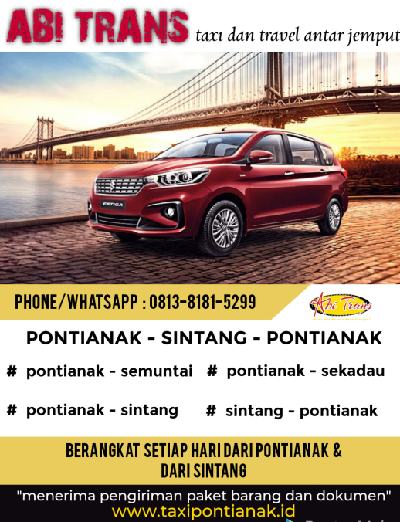 taksi travel pontianak sekadau sintang